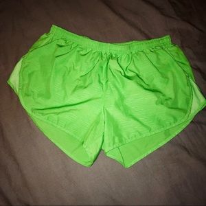XL Lime Green Nike Run Tempo Dri Fit Shorts Pocket